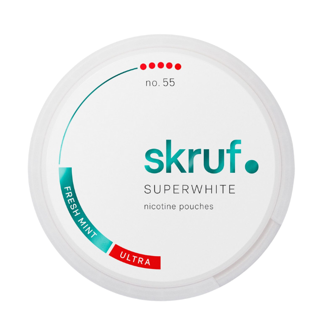 Skruf Superwhite No.55 Fresh Mint Ultra Strong